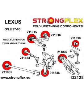 216245B: Rear suspension bush kit