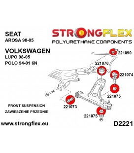 221090A: Front anti roll bar bush SPORT