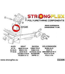 221246B: Rear subframe bush 69mm