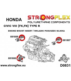 081806A: Engine mount insert – front SPORT