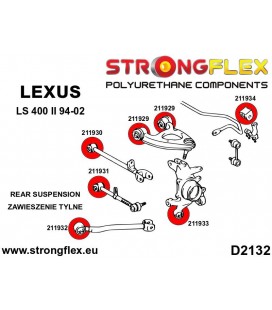 216250A: Full suspension bush kit SPORT