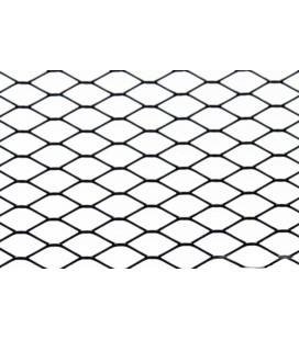 ALUMINIUM MESH GRILL DIAMOND BLACK 120 40cm