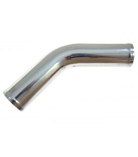 Aluminium pipe 45deg 57mm 30cm