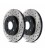 Brake disc drilled and slotted REAR LEFT - 127.35119L
