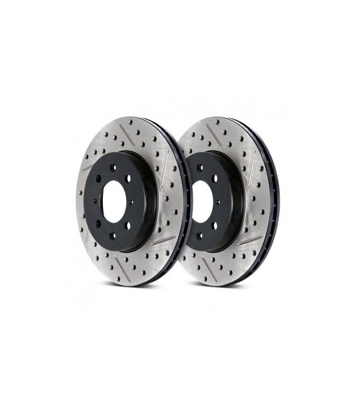 Brake disc drilled and slotted REAR RIGHT - 127.44084R