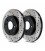 Brake disc drilled FRONT LEFT - 128.67052L