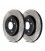Brake disc slotted REAR LEFT - 126.45052SL