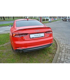 Central Rear Splitter Audi A5 F5 S-Line (without vertical bars)