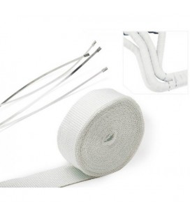 EPMAN Exhaust heat wrap 50mm x 1mm 10m White + ties