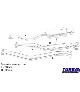 Exhaust CatBack - Honda Civic 01+ 24D