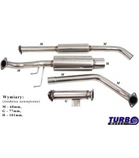 Exhaust CatBack - Hyundai Coupe 97-01