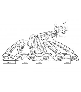 Exhaust manifold Nissan Skyline R32 R33 R34 RD26DETT