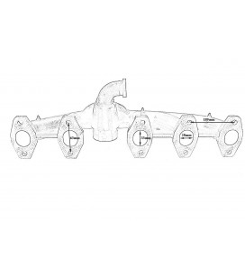 Exhaust Manifold VW Transporter T5, Touareg 2.5