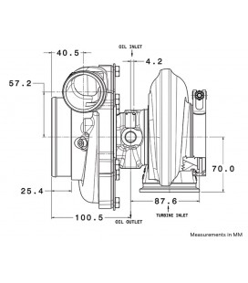 Garrett GTX3076R GEN II kitos krypties Turbina