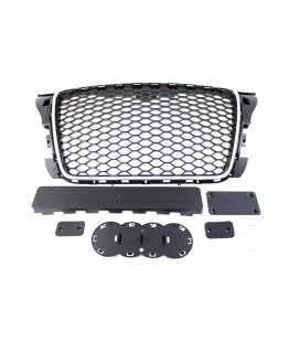 GRILLE AUDI A3 8P RS-STYLE CHROME-BLACK (09-12)