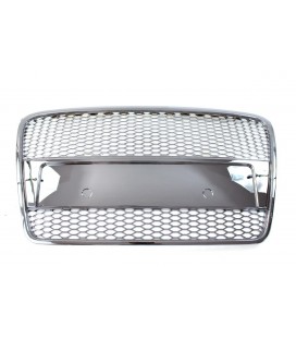 Bamperio grotelės AUDI A4 B7 RS-STYLE (chrominės) (05-08)