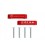 Hood Vent Spacer Honda Civic 88-00 Red