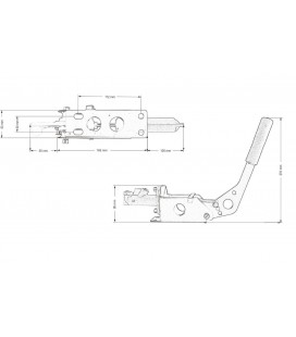 Hydraulic hand brake ProRacing Purple