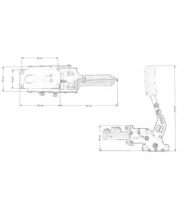 Hydraulic hand brake TurboWorks B01 Black