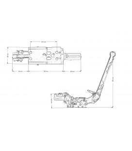 Hydraulic hand brake TurboWorks Professional Race Black