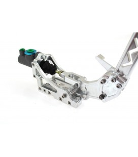 Hydraulic hand brake TurboWorks Professional Race Silver