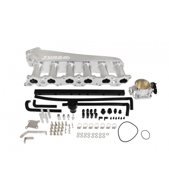 Intake manifold Nissan RB20 with throttle body and fuel rail