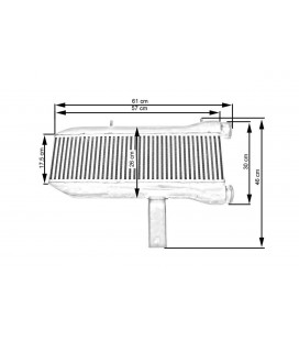 Intercooler TurboWorks 575x160x75 same side