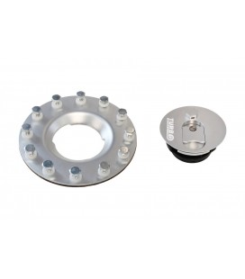 Aluminum Fuel Tank Filler Silver