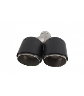 Double Exhaust Tip 2x114mm enter 63mm Carbon