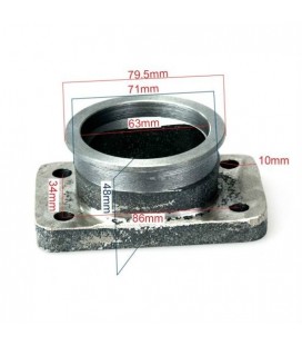 Downpipe T3 2,5" V-Band cast