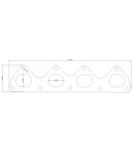 Exhaust flange Honda H22 Prelude