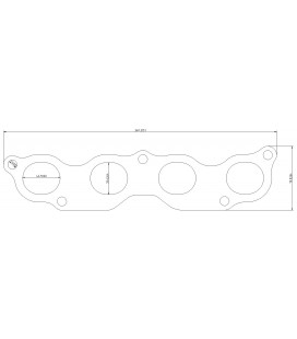 Exhaust flange Honda K20A1 K20A3