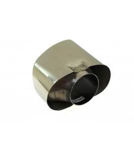 Exhaust Pipe End 150x85mm input 66mm BMW X5