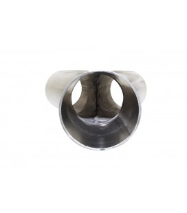 Exhaust tee 45st 42/48mm 304SS