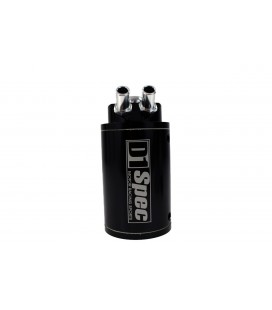 Oil catch tank 0.7L 9mm / 15mm D1Spec Black + Filtr