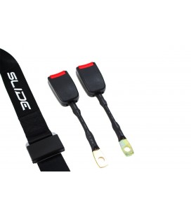 Racing seat belts SLIDE 3p 2" Black