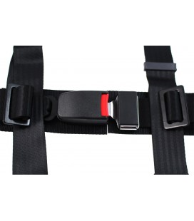 Racing seat belts SLIDE 3p 2" Black