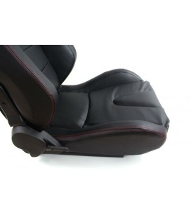 Racing seat SLIDE BLACK PVC