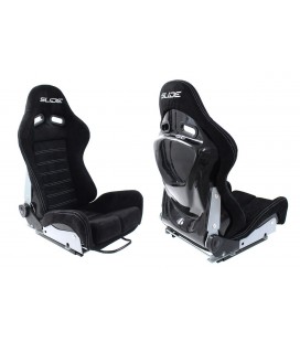 Racing seat SLIDE X3 suede Black S