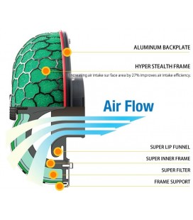 Sponge air filter HKS 100mm