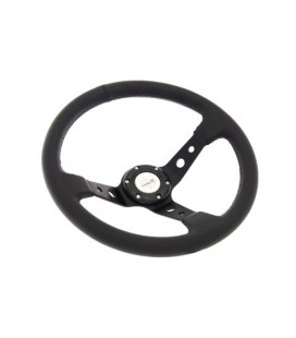 Steering wheel Pro 350mm offset:80mm Leather Black