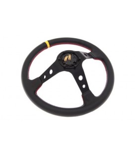 Steering wheel Pro 350mm offset:80mm Leather Black