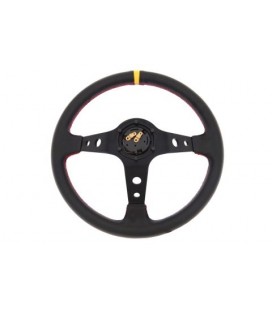 Steering wheel Pro 350mm offset:80mm Leather Black