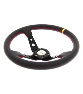 Steering wheel Pro 350mm offset:80mm Leather Black