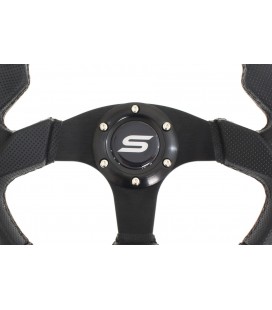 Steering wheel SLIDE 320mm offset:0mm Leather Black