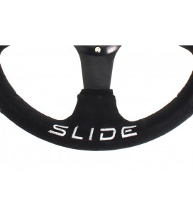 Steering wheel SLIDE 320mm offset:0mm Suede Black