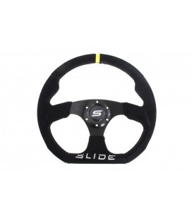 Steering wheel SLIDE 350mm offset:25mm Suede Yellow