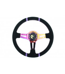 Steering wheel SLIDE 350mm offset:45mm Suede NeoChrome