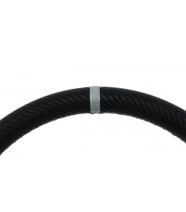 Steering wheel SLIDE 350mm offset:80mm Carbon Silver Strip