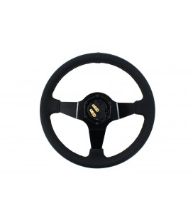 Steering wheel SLIDE 350mm offset:80mm Leather Black